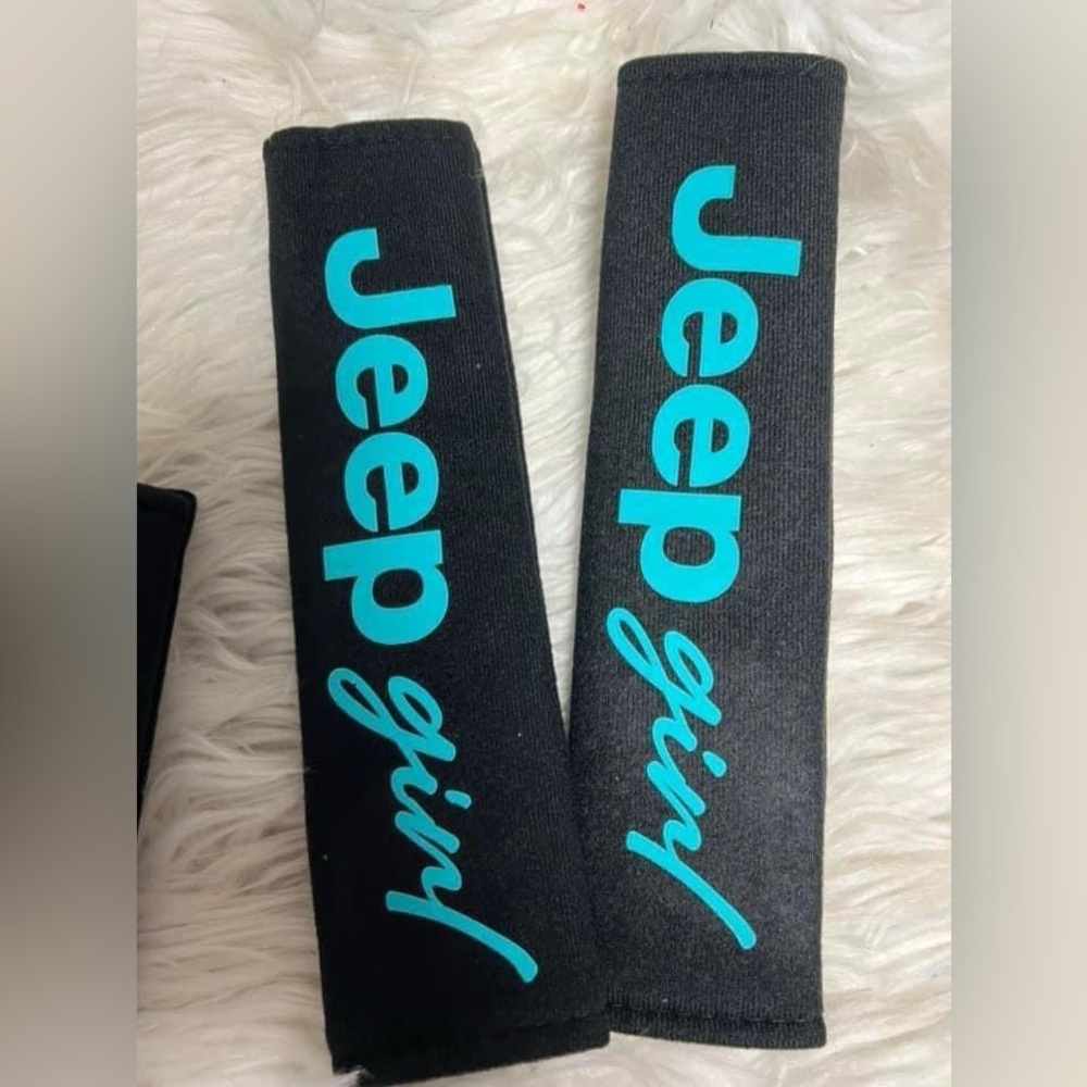 Brand new seatbelt covers. Teal